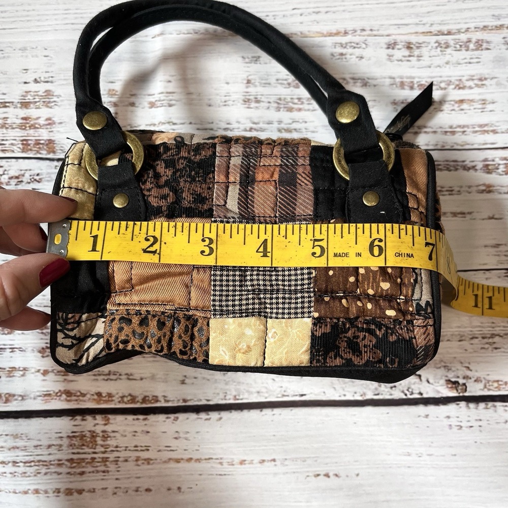 Donna Sharp Small Mini Quilted Patchwork Handbag … - image 5